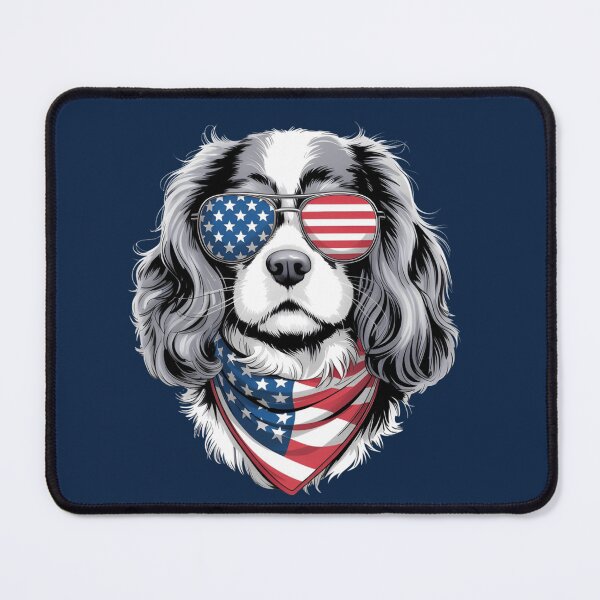 Item preview, Patriotic Dog – American Flag Sunglasses & Bandana USA Pride T-shirt designed and sold by ZyxDes.