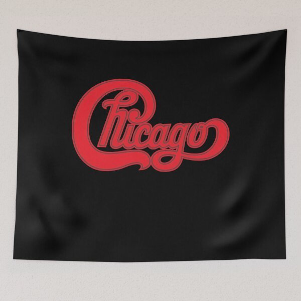 Item preview, Chicagoo Band Script Red On Black  designed and sold by baguiasrt.