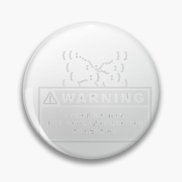 Item preview, I Fear No Man But YAML Indentation Warning designed and sold by Bianca Oltean.