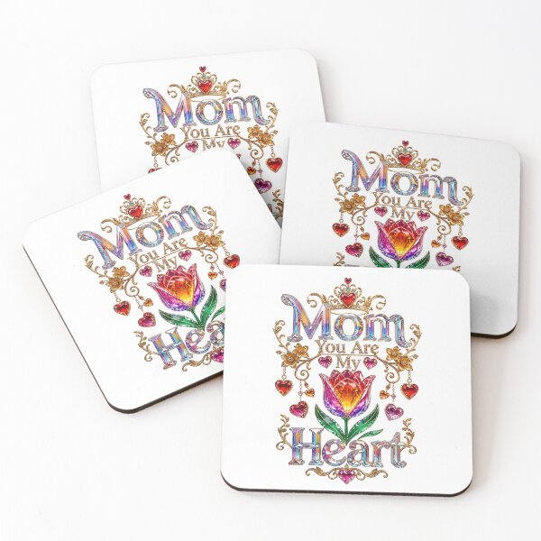 Item preview, Mom You Are My Heart Gemstone Floral Design designed and sold by Nuvoro Gifts.