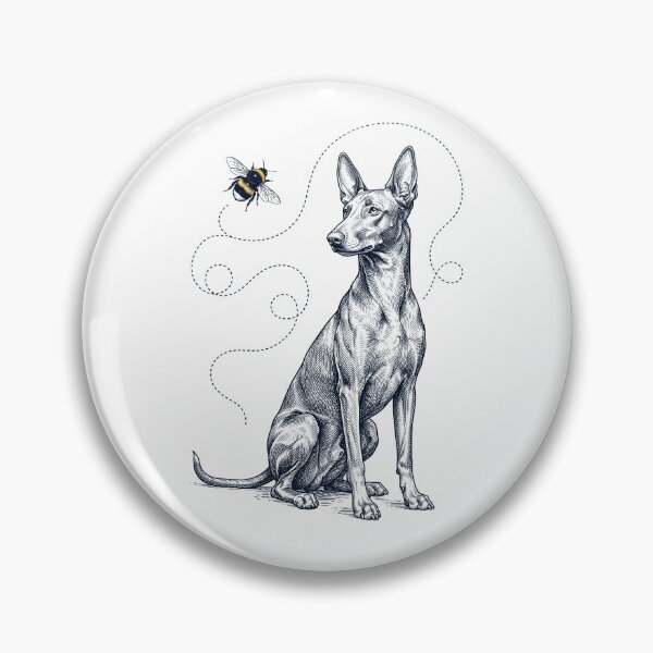 Item preview, Pharaoh Hound Bumble Bee Honeybee Dog Lover designed and sold by Kimberley King Art  King Art.