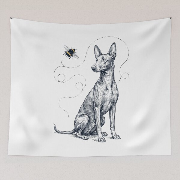 Item preview, Pharaoh Hound Bumble Bee Honeybee Dog Lover designed and sold by Kimberley King Art King Art.