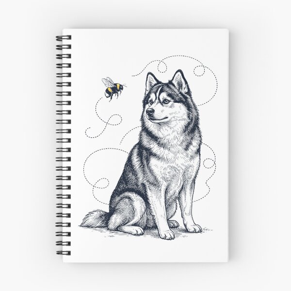 Item preview, Pomsky Bumble Bee Honeybee Dog Lover designed and sold by Kimberley King Art  King Art.