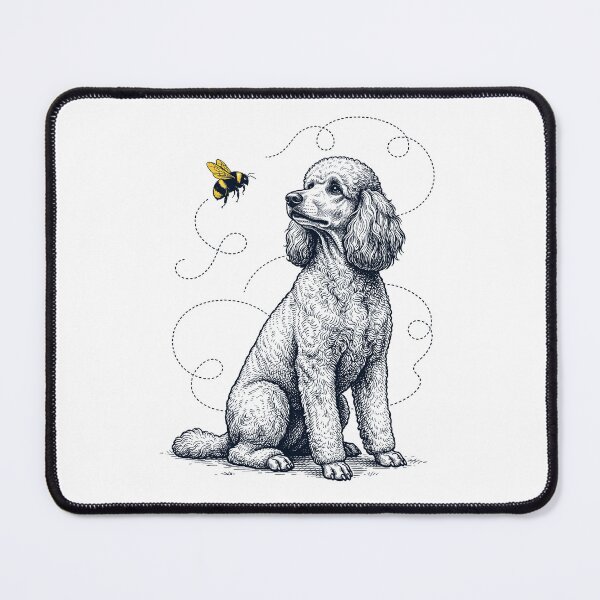 Item preview, Poodle Bumble Bee Honeybee Dog Lover designed and sold by Kimberley King Art King Art.