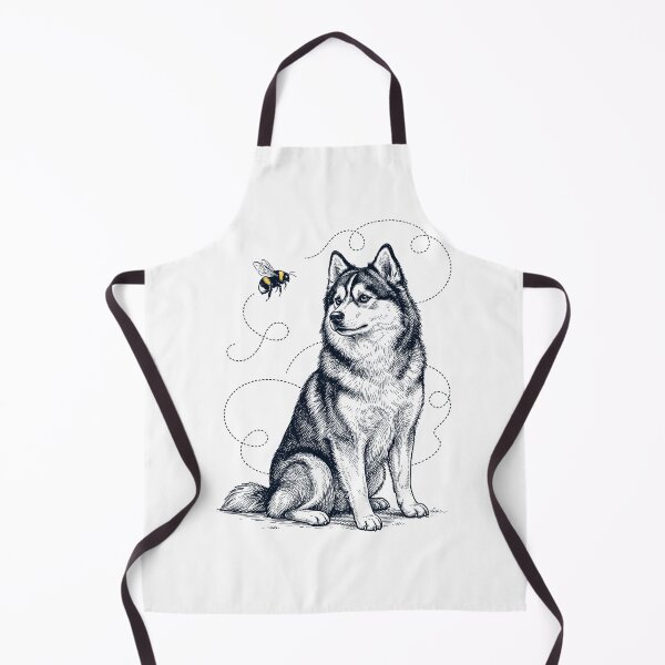 Item preview, Pomsky Bumble Bee Honeybee Dog Lover designed and sold by Kimberley King Art King Art.