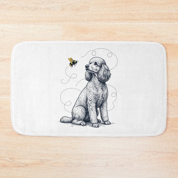 Item preview, Poodle Bumble Bee Honeybee Dog Lover designed and sold by Kimberley King Art  King Art.