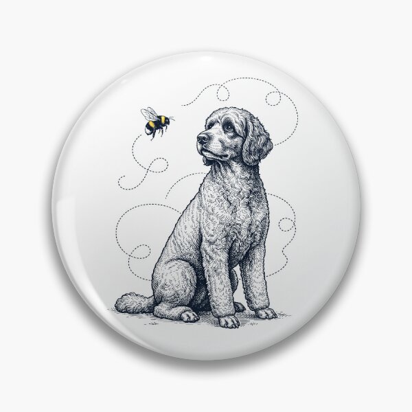 Item preview, Portuguese Water Dog Bumble Bee Honeybee Dog Lover designed and sold by Kimberley King Art  King Art.