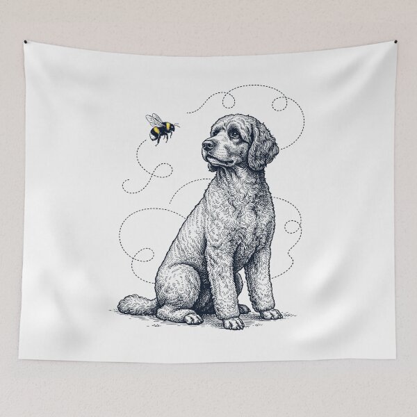 Item preview, Portuguese Water Dog Bumble Bee Honeybee Dog Lover designed and sold by Kimberley King Art King Art.