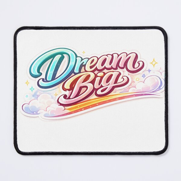 Item preview, Dream Big Sticker | Inspirational Quote Design | Motivational Typography Art designed and sold by Nilucreations.