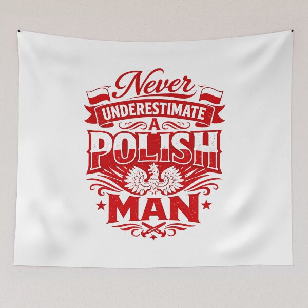 Item preview, Never Underestimate a Polish Man – Polish proverb designed and sold by Pineapple-Tree.