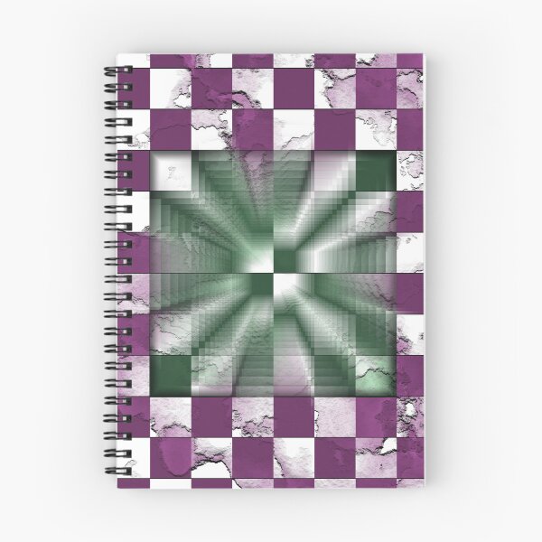 Item preview, Abstract Geometric Portal with Purple Checkerboard Texture designed and sold by ScreenPin.