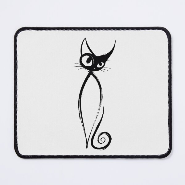 Item preview, Cat Mom Minimalist Black Cat Gift for Women designed and sold by PixelQ.