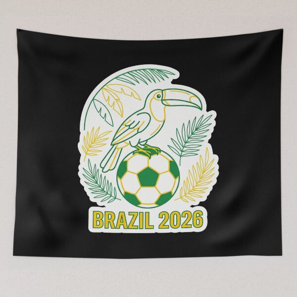 Item preview, Brazil 2026 Toucan Tropical Soccer Ball — Botanical Illustration designed and sold by David Mateo ArtWorks.