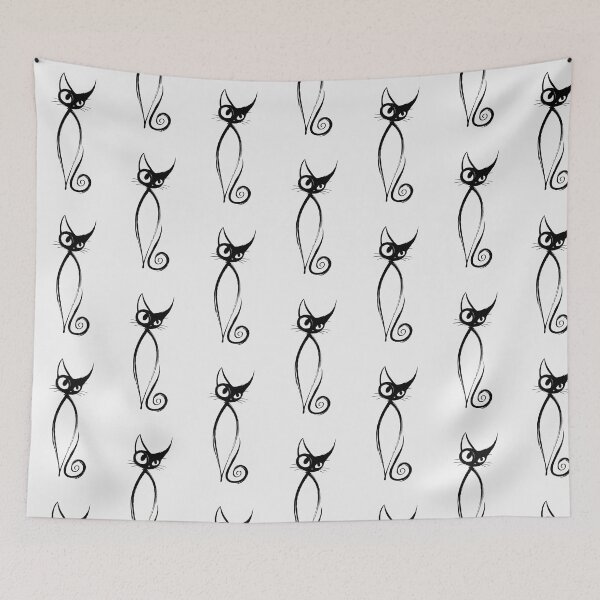 Item preview, Cat Mom Minimalist Black Cat Gift for Women designed and sold by PixelQ.