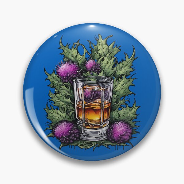 Item preview, A Wee Dram For The Bard Of Scotland With Thistle designed and sold by taiche.