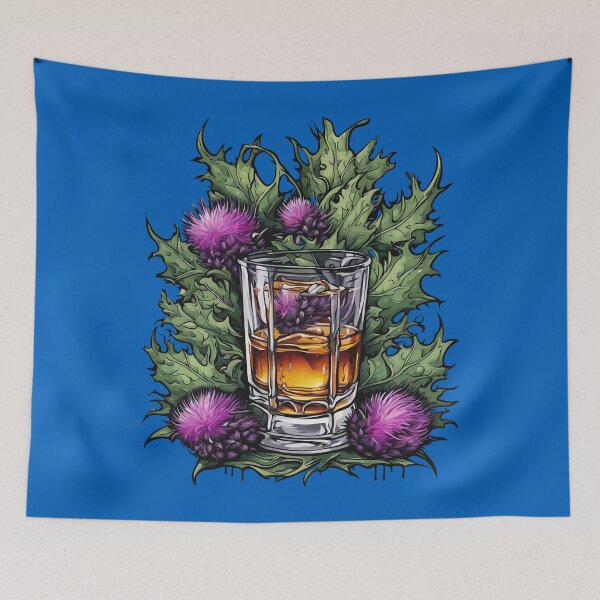 Item preview, A Wee Dram For The Bard Of Scotland With Thistle designed and sold by taiche.