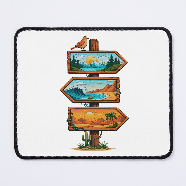 Item preview, Adventure Signpost Illustration T-Shirt designed and sold by Gabe1983.