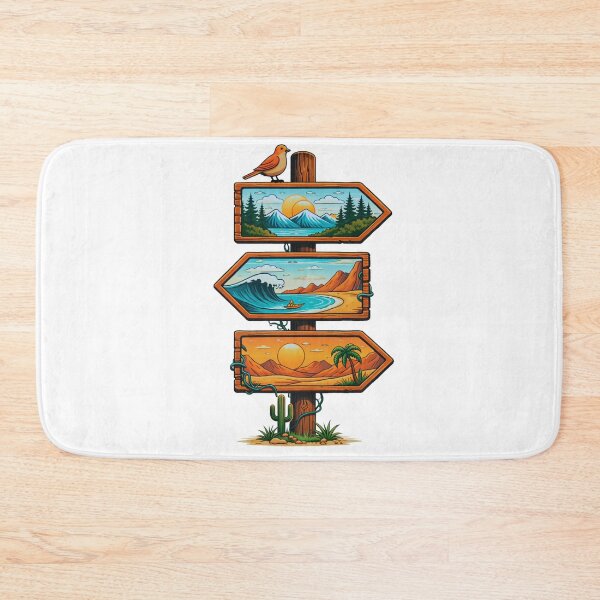 Item preview, Adventure Signpost Illustration T-Shirt designed and sold by Gabe1983.