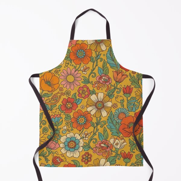 Item preview, Retro Groovy Floral Seamless Pattern - 70s Botanical Aesthetic designed and sold by FashioonTrends.