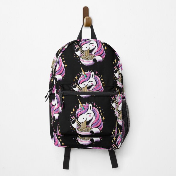 Item preview, Happy Kawaii unicorn eating ramen noodles designed and sold by Pineapple-Tree.
