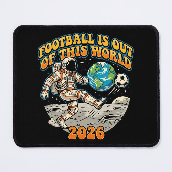 Item preview, Football Is Out Of This World Astronaut Moon — Soccer 2026 designed and sold by David Mateo ArtWorks.