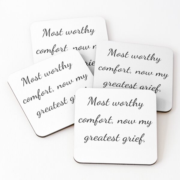 Item preview, "Most worthy of comfort, now my greatest grief," - handwriting black designed and sold by ariksworld.
