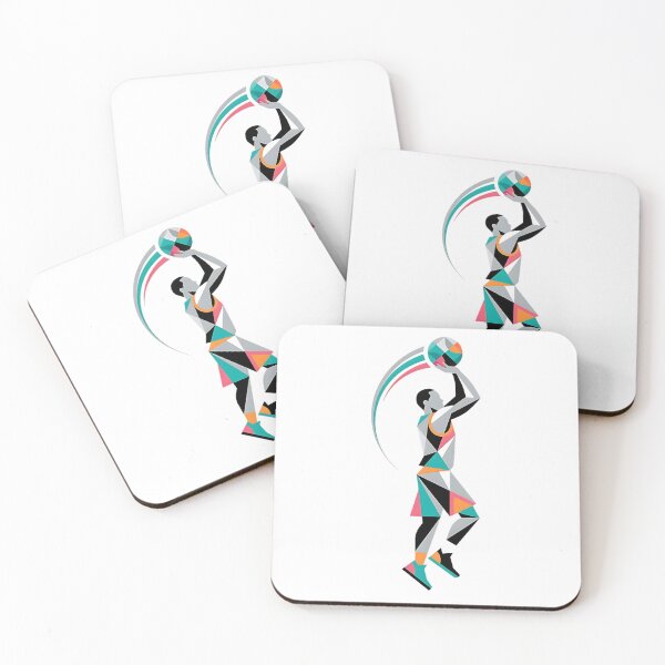 Item preview, Geometric Polygon Basketball Player Jump Shot Art designed and sold by onjcdesign.