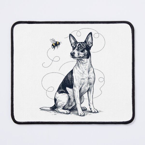 Item preview, Rat Terrier Bumble Bee Honeybee Dog Lover designed and sold by Kimberley King Art  King Art.