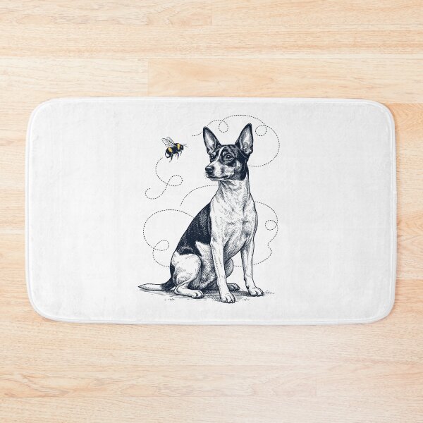 Item preview, Rat Terrier Bumble Bee Honeybee Dog Lover designed and sold by Kimberley King Art  King Art.
