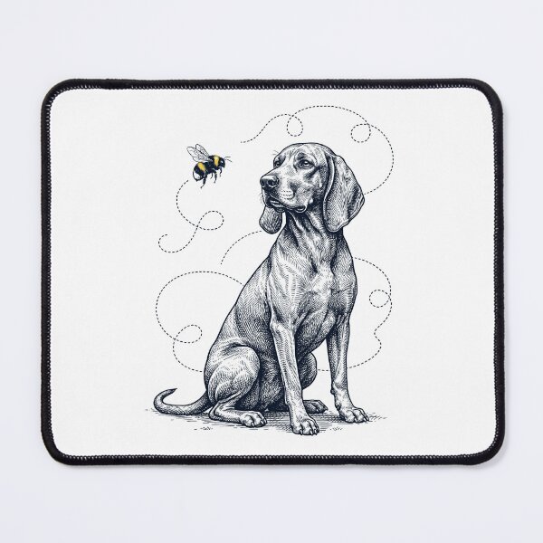 Item preview, Redbone Coonhound Bumble Bee Honeybee Dog Lover designed and sold by Kimberley King Art  King Art.