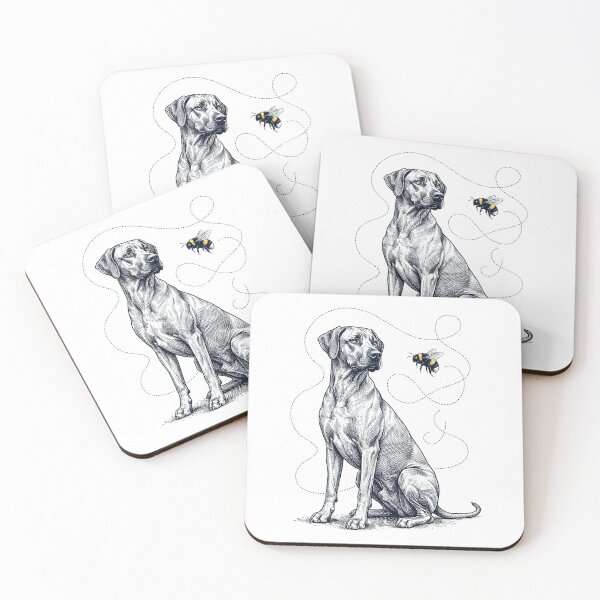 Item preview, Rhodesian Ridgeback Bumble Bee Honeybee Dog Lover designed and sold by Kimberley King Art  King Art.