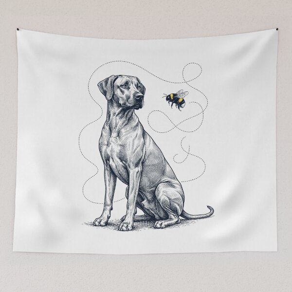 Item preview, Rhodesian Ridgeback Bumble Bee Honeybee Dog Lover designed and sold by Kimberley King Art King Art.