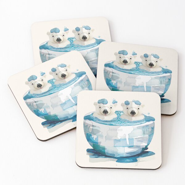 Item preview, Cold Plunge Ice Bath Polar Bears designed and sold by Karin Taylor.