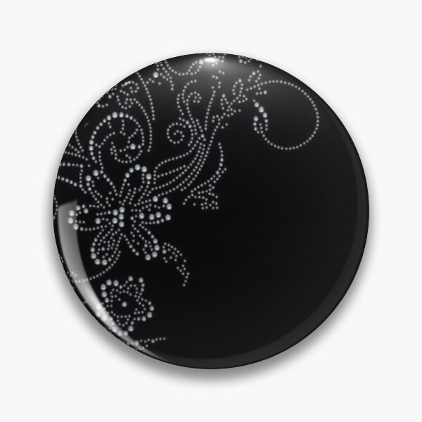 Item preview, gothic alt black floral with swirls designed and sold by thisisaz.