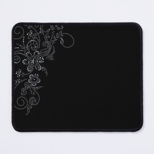 Item preview, gothic alt black floral with swirls designed and sold by thisisaz.