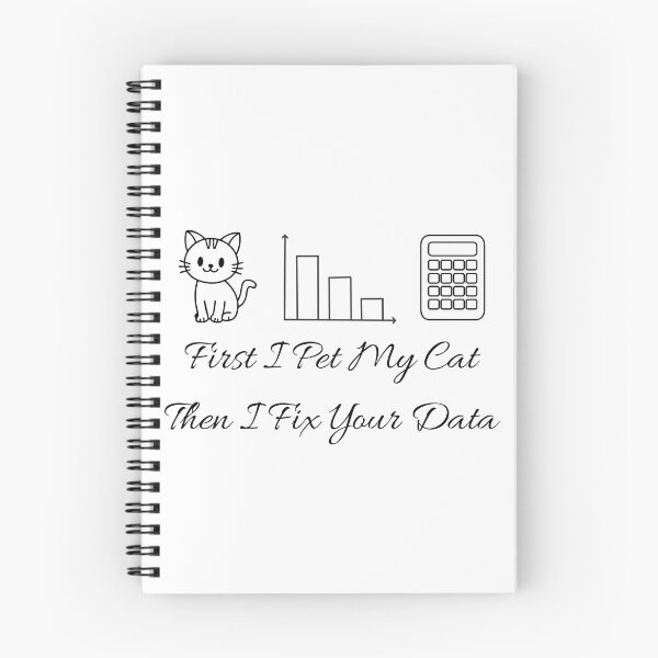 Item preview, First I Pet My Cat Then I Fix Your Data - Data Analyst Cat Lover Humor. designed and sold by spreadsheetcafe.