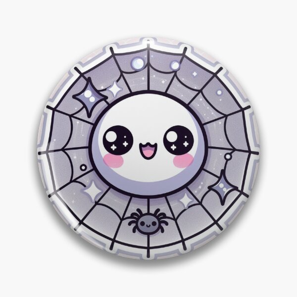 Item preview, Kawaii Halloween Spider Web Sticker designed and sold by PastelPawsArt.