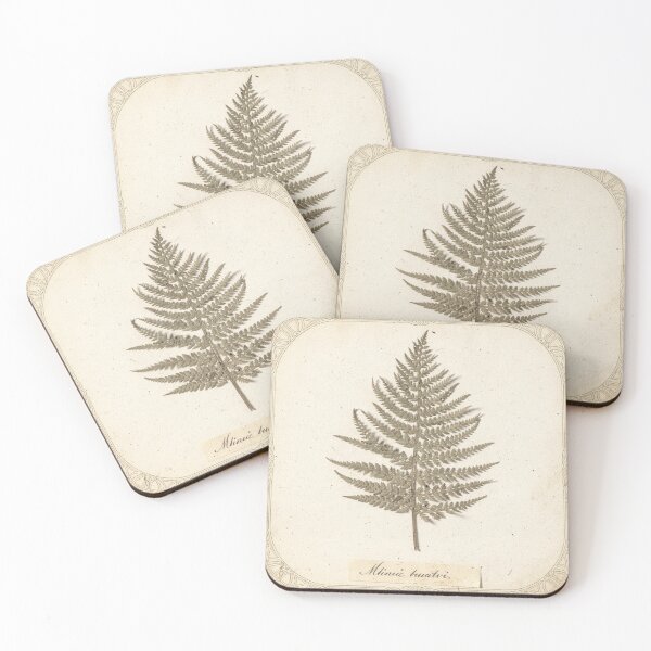 Item preview, Antique Pressed-Fern Botanical Plate designed and sold by PictorialWhimsy.