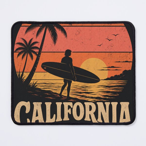 Item preview, Endless Summer – Retro Surf Sunset Longboard designed and sold by Jandedan.