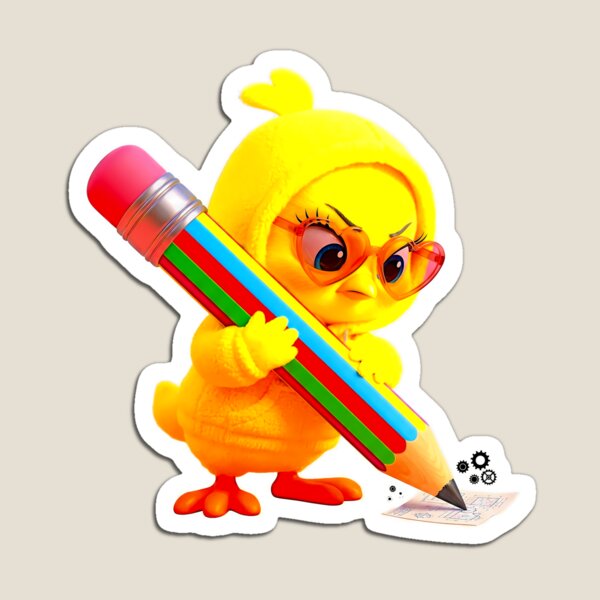 Item preview, Cute Chick Vibes – Adorable Baby Chick Stickers & Kawaii Art designed and sold by Cyber-ART-Studio.