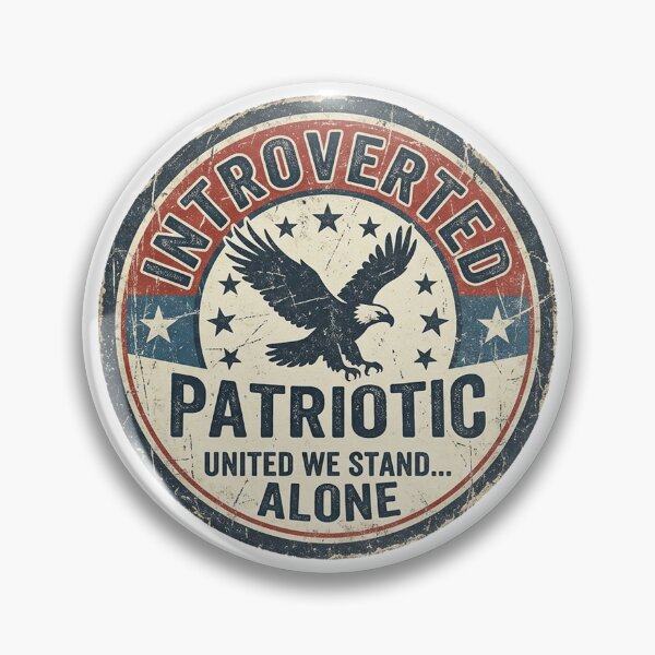 Item preview, Celebrate 4th of July Introverted Style United We Stand Alone designed and sold by Yellowriversss.