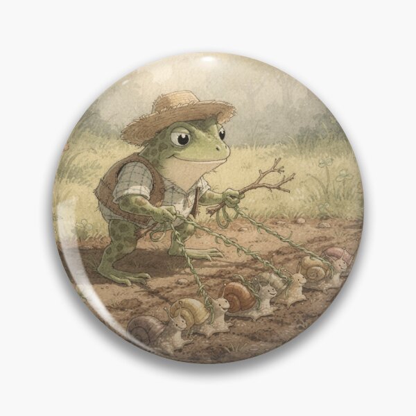 Item preview, Toad Tending His Pet Snails designed and sold by PictorialWhimsy.