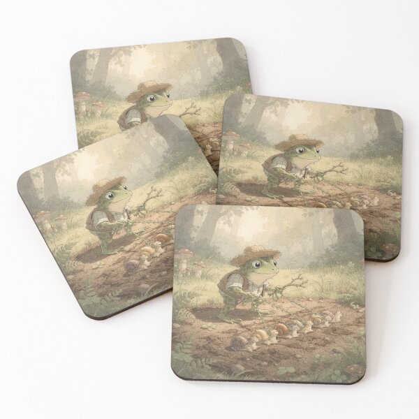 Item preview, Toad Tending His Pet Snails designed and sold by PictorialWhimsy.