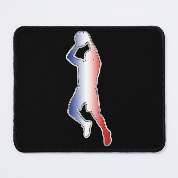 Item preview, Red White Blue Basketball Player Jump Shot Silhouette designed and sold by onjcdesign.