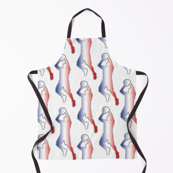 Item preview, Red White Blue Basketball Player Jump Shot Silhouette designed and sold by onjcdesign.