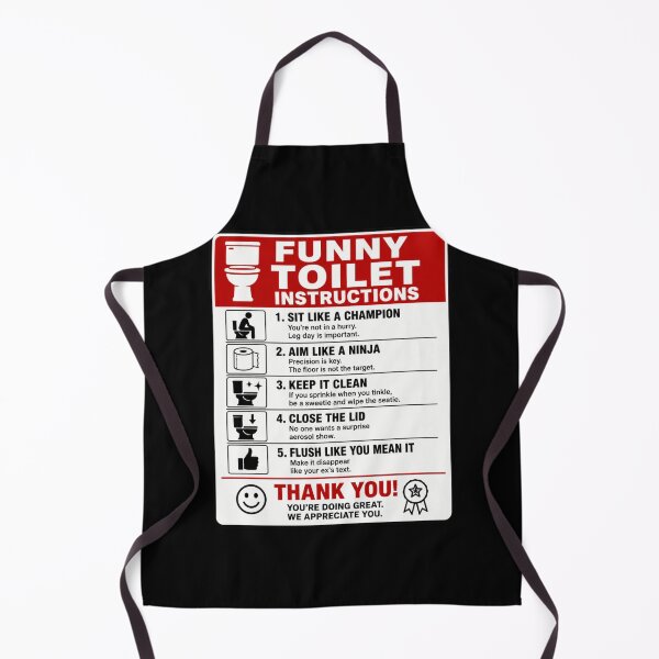 Item preview, Funny Toilet Instructions designed and sold by Beluga Cat.