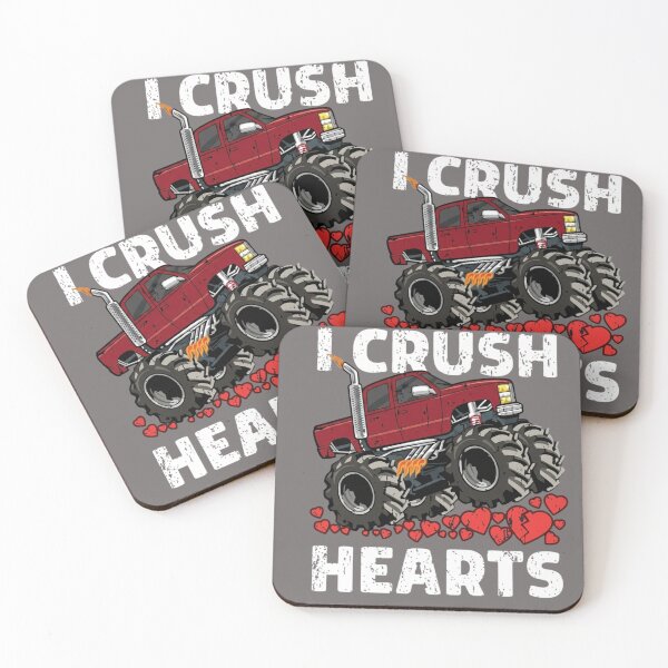 Item preview, I Crush Hearts - Funny Monster Truck Valentine's Day Design designed and sold by QUIRKFITs.
