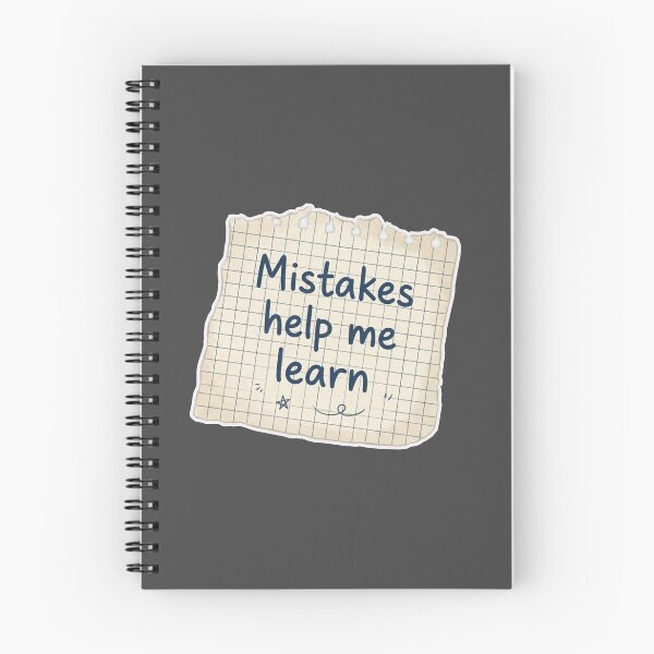 Item preview, Mistakes Help Me Learn - Growth Mindset Notebook Paper designed and sold by MerchYouSearch.