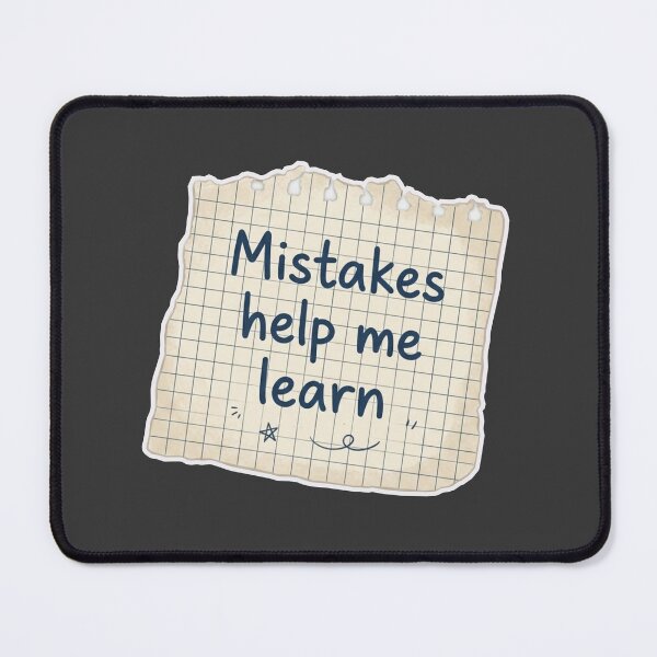 Item preview, Mistakes Help Me Learn - Growth Mindset Notebook Paper designed and sold by MerchYouSearch.