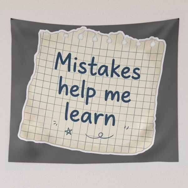 Item preview, Mistakes Help Me Learn - Growth Mindset Notebook Paper designed and sold by MerchYouSearch.